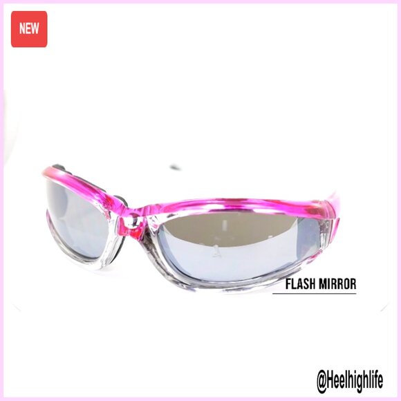 Padded Motorcycle Sunglasses with UV400 Protection and Storage Bag
